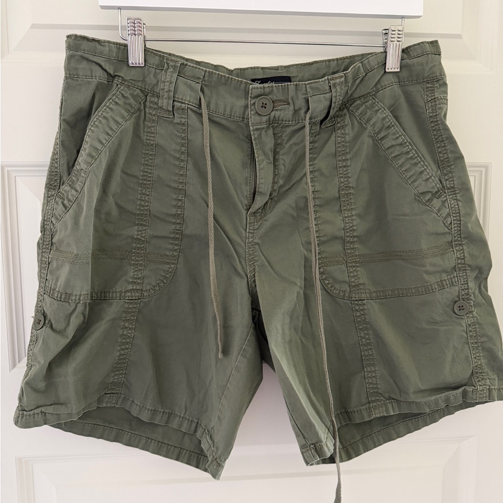 2 pairs of Supplies by Union Bay Utility Shorts, gray camo and olive green